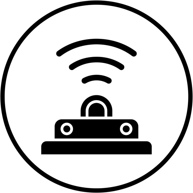 Estilo del icono de diseño vectorial de infrarrojos