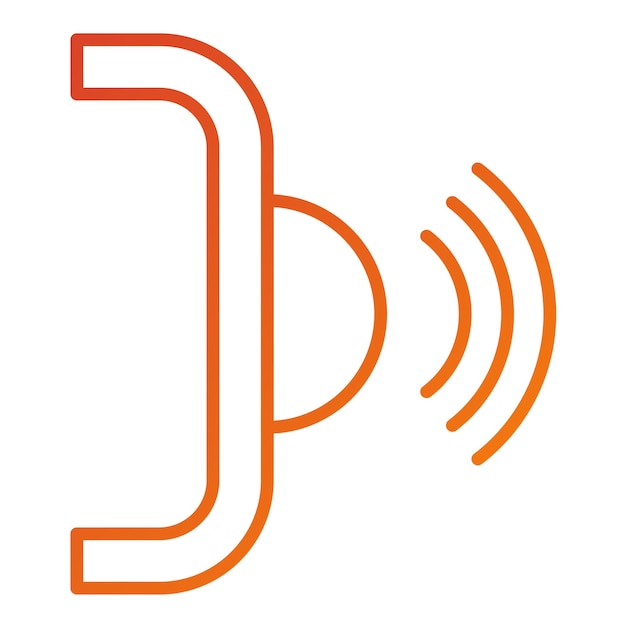 Estilo del icono de diseño vectorial de infrarrojos