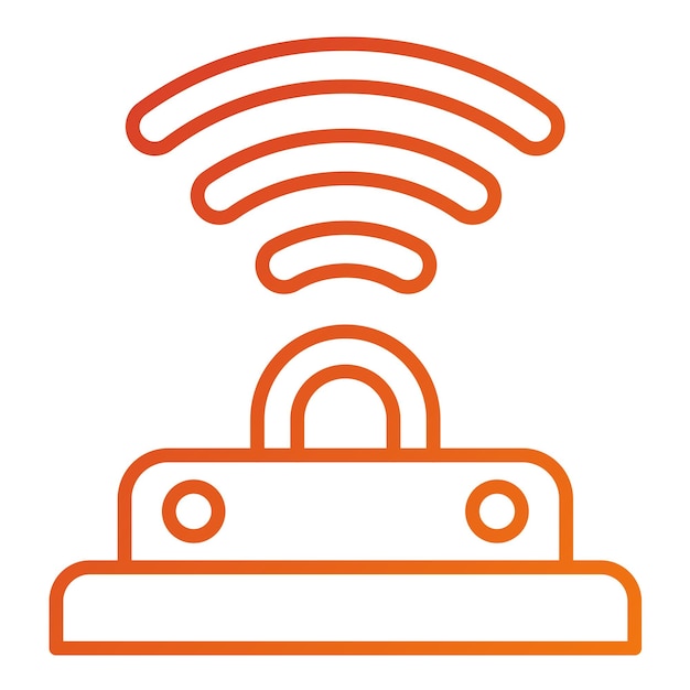 Estilo del icono de diseño vectorial de infrarrojos