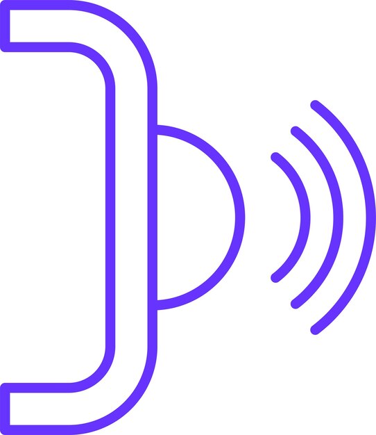 Estilo del icono de diseño vectorial de infrarrojos