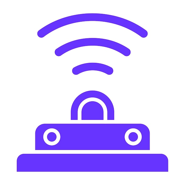 Estilo del icono de diseño vectorial de infrarrojos