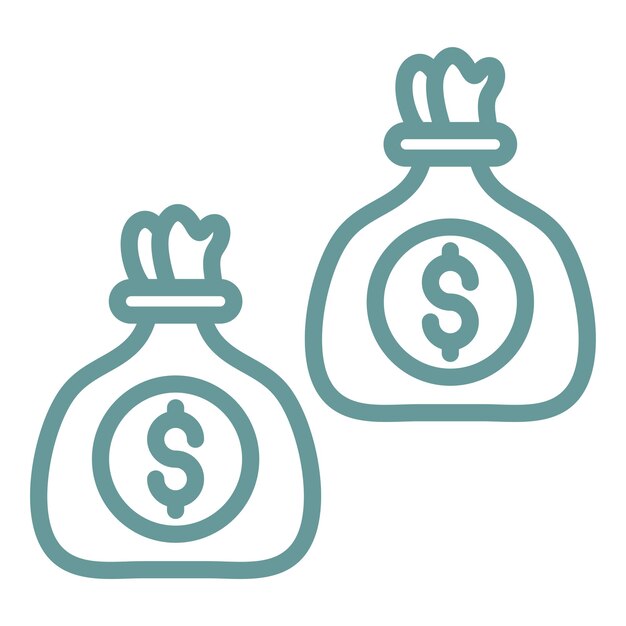 Estilo del icono de diseño vectorial de ingresos