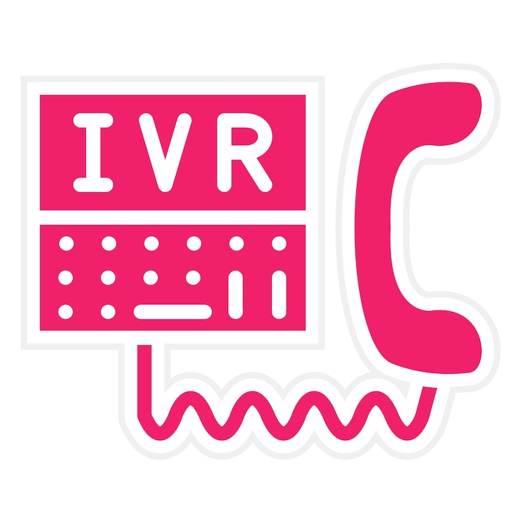 Vector estilo de icono de diseño vectorial ivr