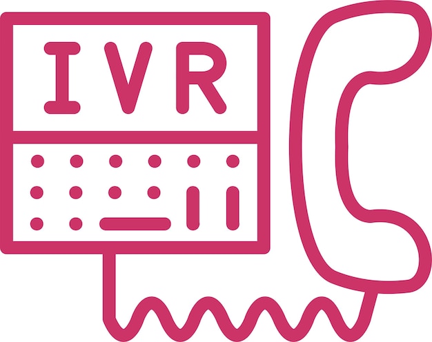 Estilo de icono de diseño vectorial IVR