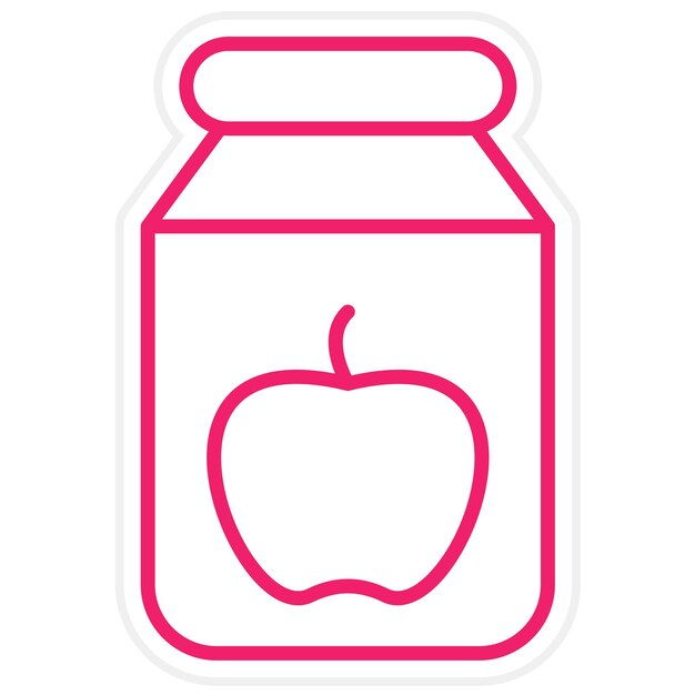 Estilo de icono de diseño vectorial de Jam