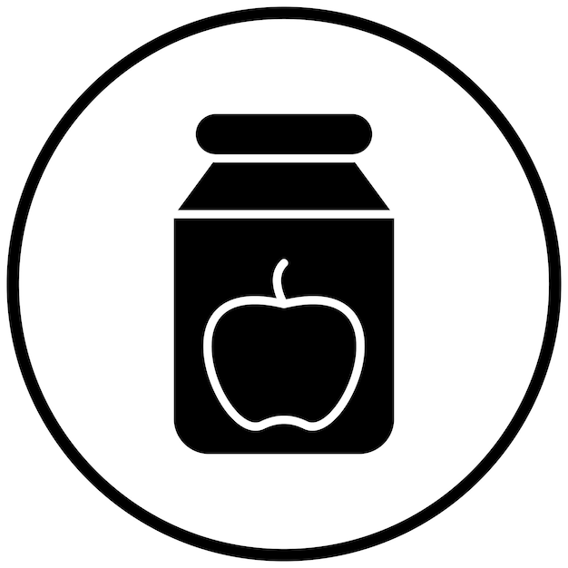 Estilo de icono de diseño vectorial de Jam