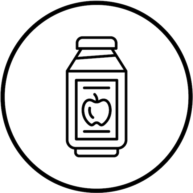 Estilo de icono de diseño vectorial de Jam