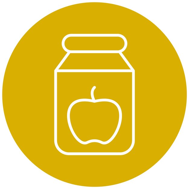 Estilo de icono de diseño vectorial de Jam