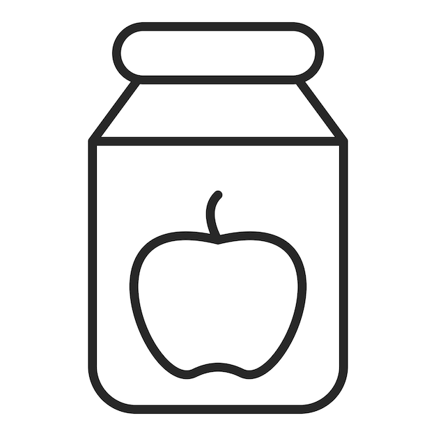 Estilo de icono de diseño vectorial de Jam
