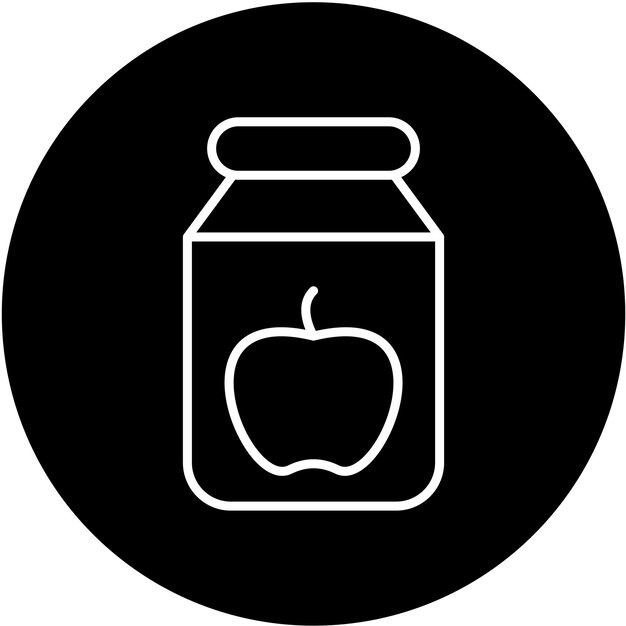 Estilo de icono de diseño vectorial de Jam