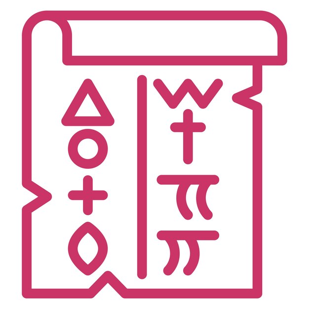 Estilo de icono de diseño vectorial jeroglífico