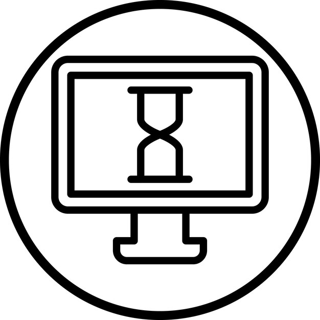 Estilo del icono de diseño vectorial Lag