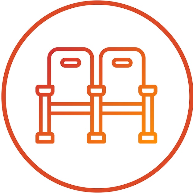 Estilo de icono de diseño vectorial de LAN Lounge