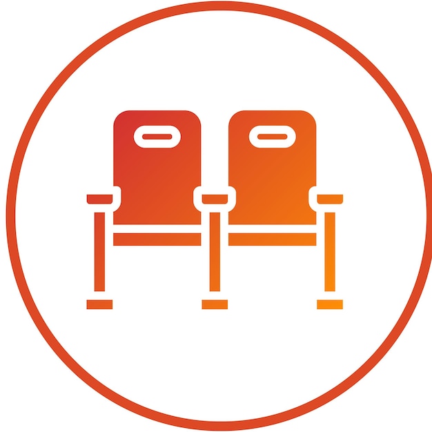 Estilo de icono de diseño vectorial de LAN Lounge