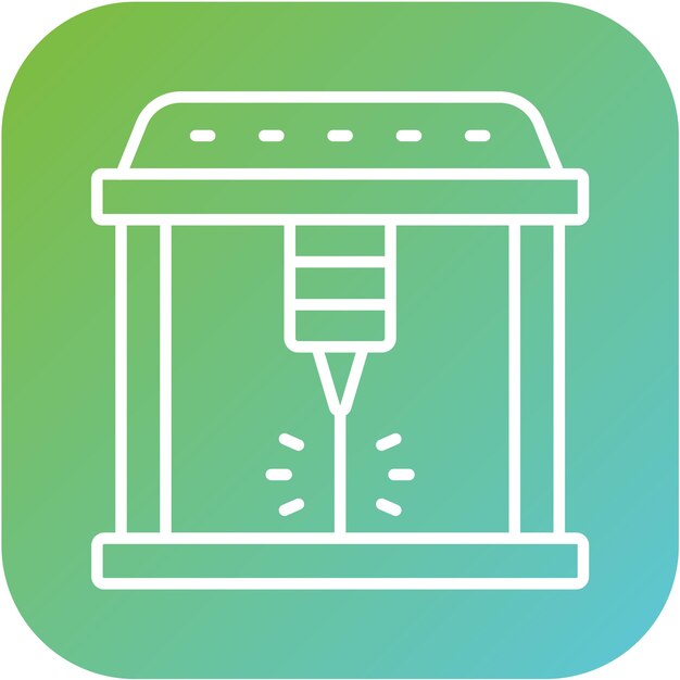 Estilo de icono de diseño vectorial con láser