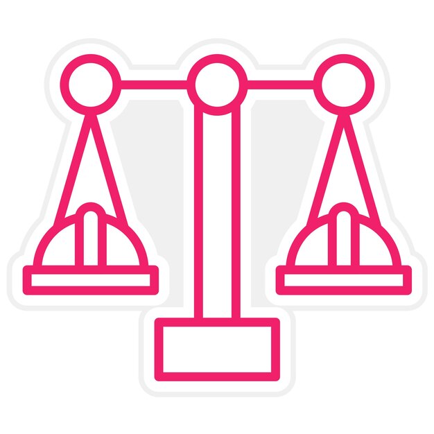 Estilo del icono de diseño vectorial de la ley laboral