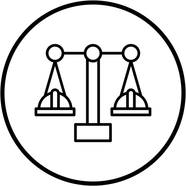 Estilo del icono de diseño vectorial de la ley laboral