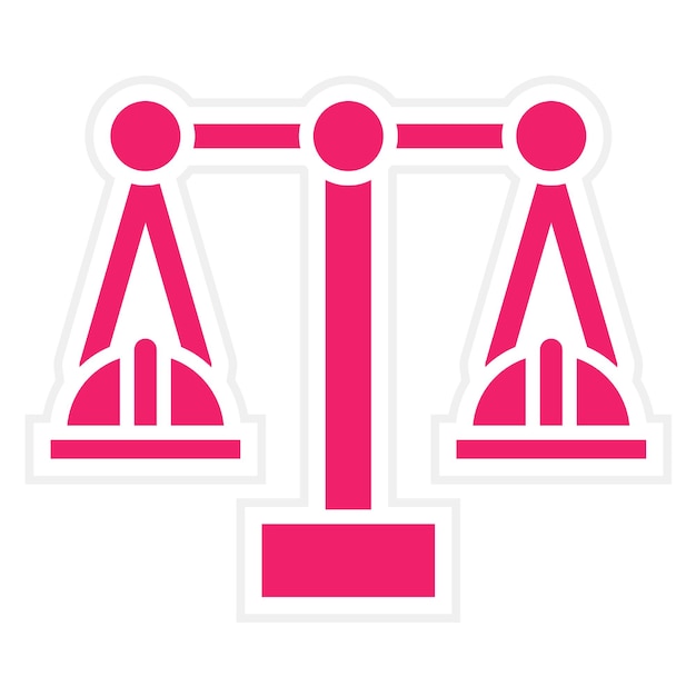Estilo del icono de diseño vectorial de la ley laboral