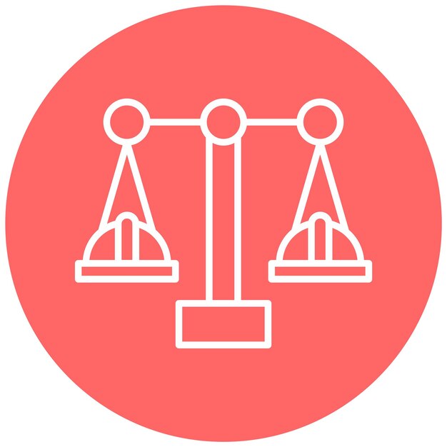 Estilo del icono de diseño vectorial de la ley laboral