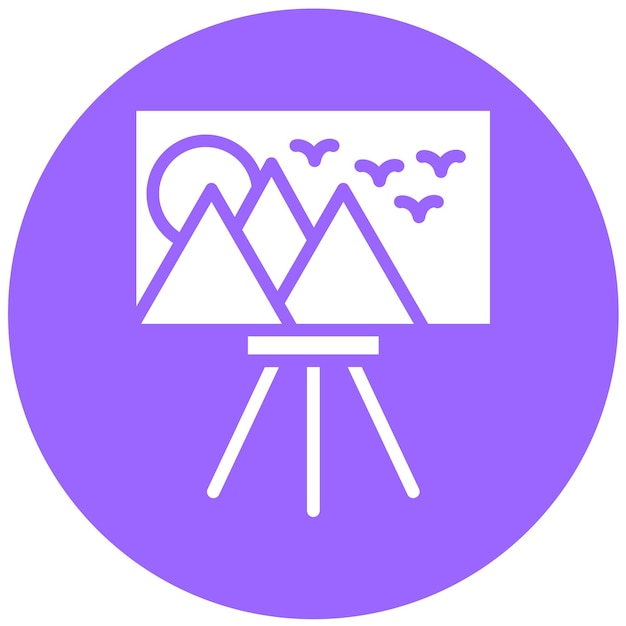 Estilo de icono de diseño vectorial de lienzo