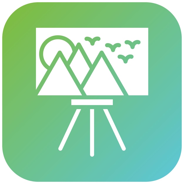 Estilo de icono de diseño vectorial de lienzo