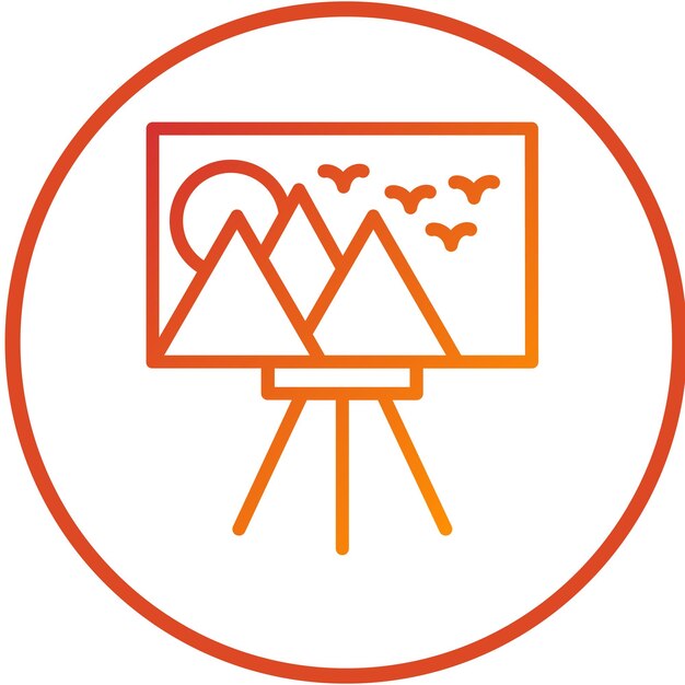 Estilo de icono de diseño vectorial de lienzo