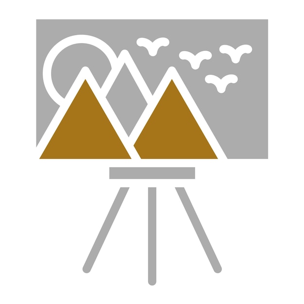Estilo de icono de diseño vectorial de lienzo