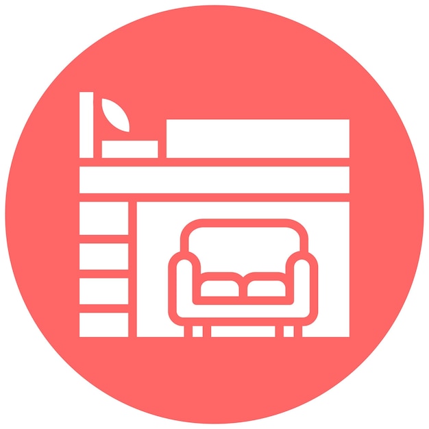 Estilo de icono de diseño vectorial de loft