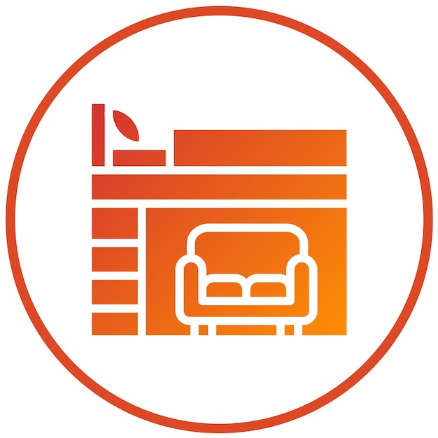 Estilo de icono de diseño vectorial de loft