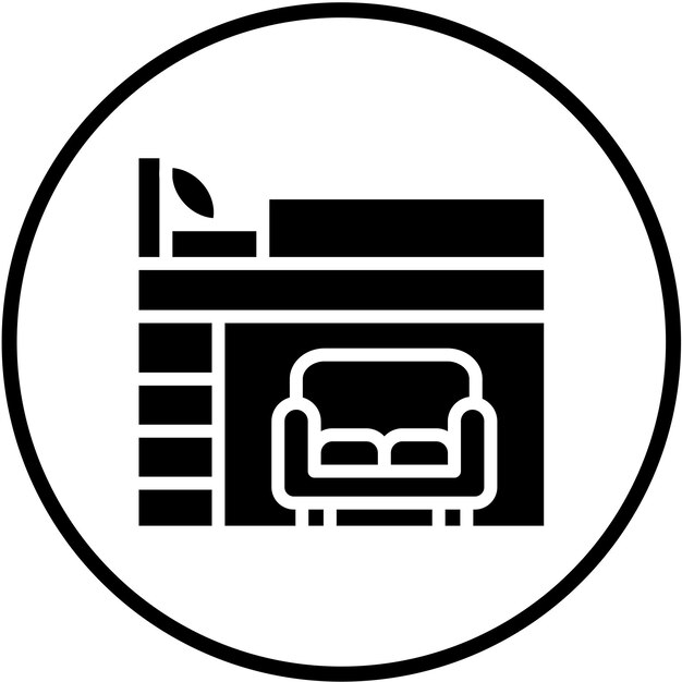 Estilo de icono de diseño vectorial de loft