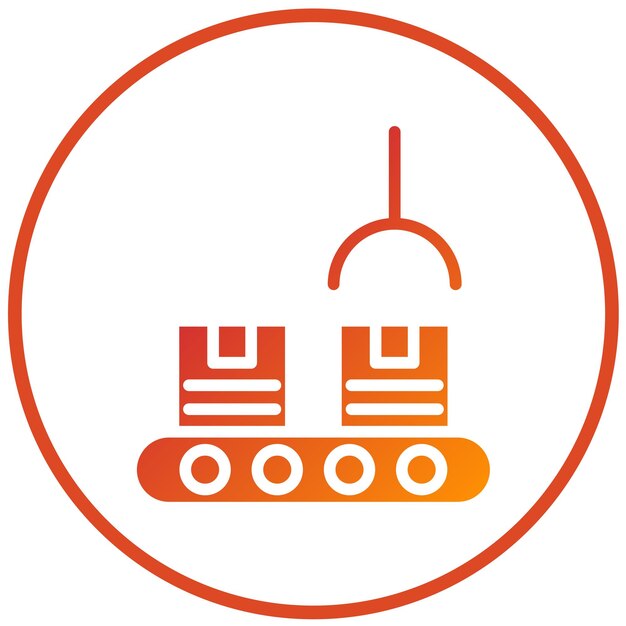 Estilo de icono de diseño vectorial de logística
