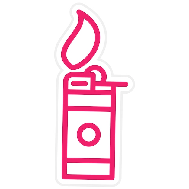 Estilo de icono de diseño vectorial más ligero