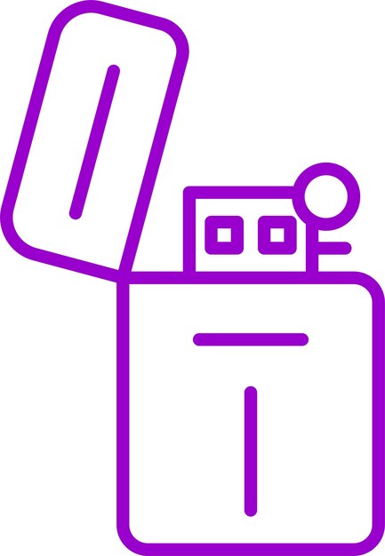 Estilo de icono de diseño vectorial más ligero