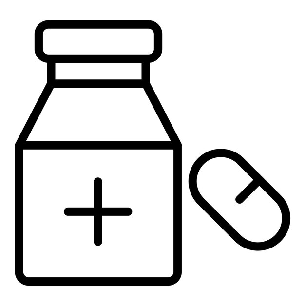 Estilo de icono de diseño vectorial de medicina