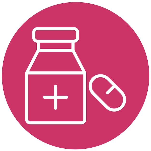 Estilo de icono de diseño vectorial de medicina