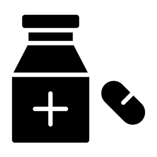 Estilo de icono de diseño vectorial de medicina