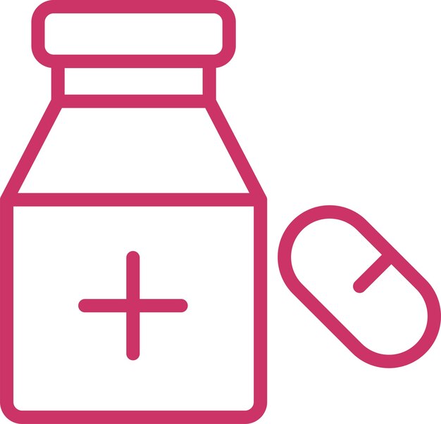 Estilo de icono de diseño vectorial de medicina