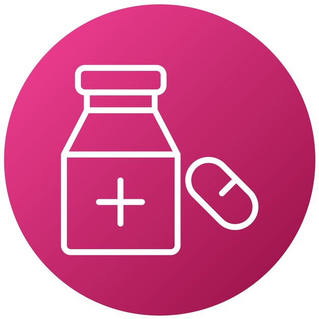 Estilo de icono de diseño vectorial de medicina