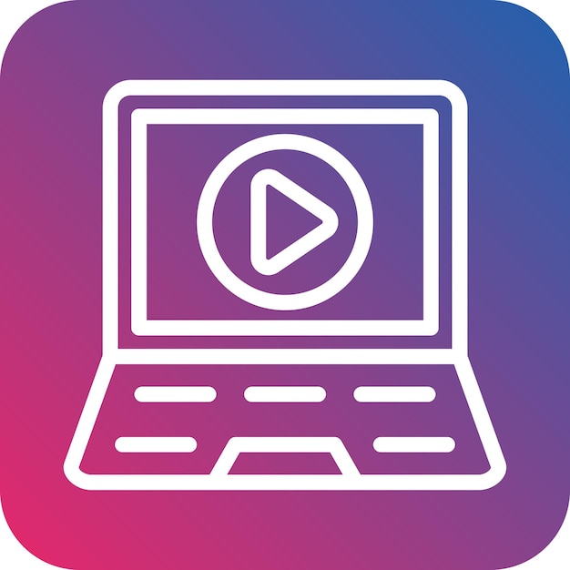 Estilo de icono de diseño vectorial de medios
