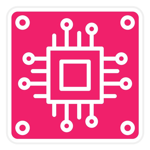 Estilo de icono de diseño vectorial Micro ATX