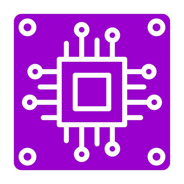 Estilo de icono de diseño vectorial Micro ATX