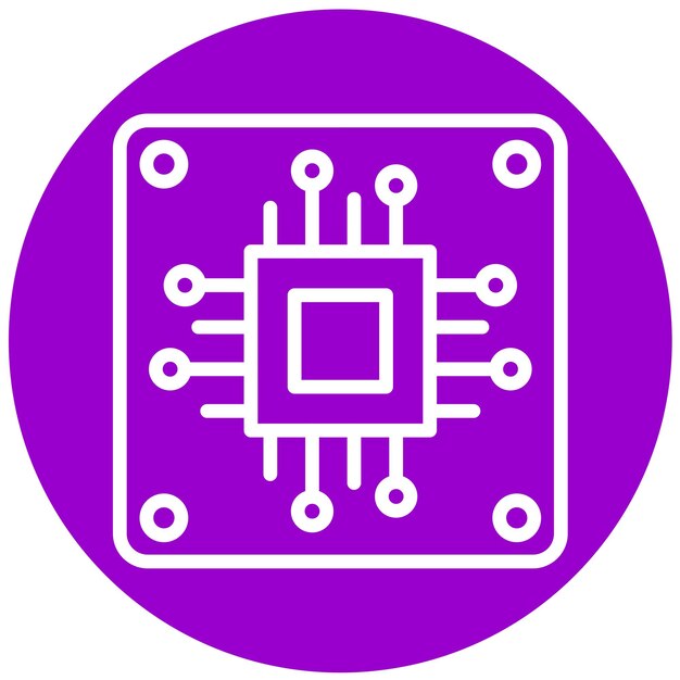 Estilo de icono de diseño vectorial Micro ATX