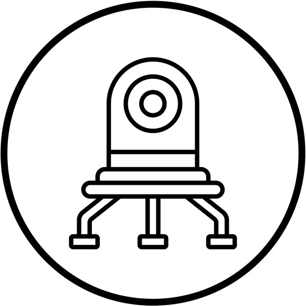 Estilo de icono de diseño vectorial de nanobots