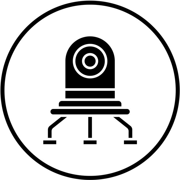 Estilo de icono de diseño vectorial de nanobots