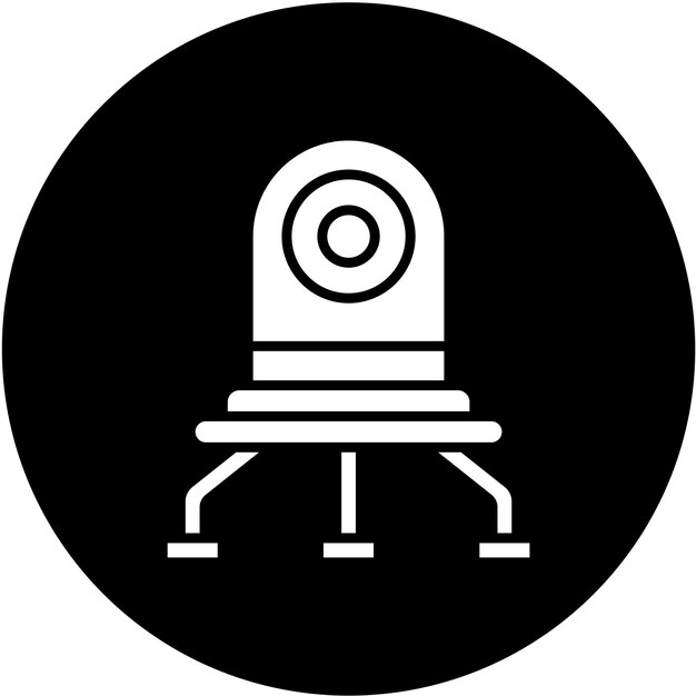 Estilo de icono de diseño vectorial de nanobots