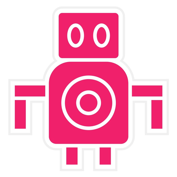 Vector estilo de icono de diseño vectorial de nanorrobot