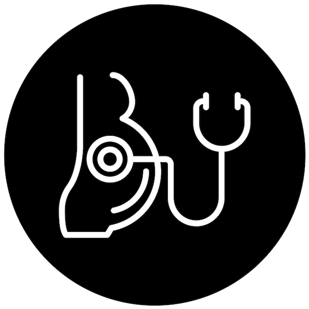Estilo de icono de diseño vectorial de obstetricia