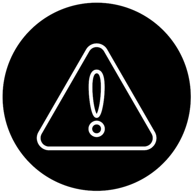 Estilo del icono de diseño vectorial de peligro