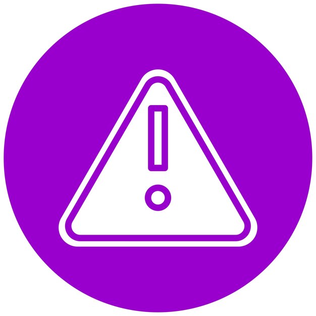 Estilo del icono de diseño vectorial de peligro