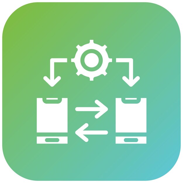 Estilo de icono de diseño vectorial entre plataformas